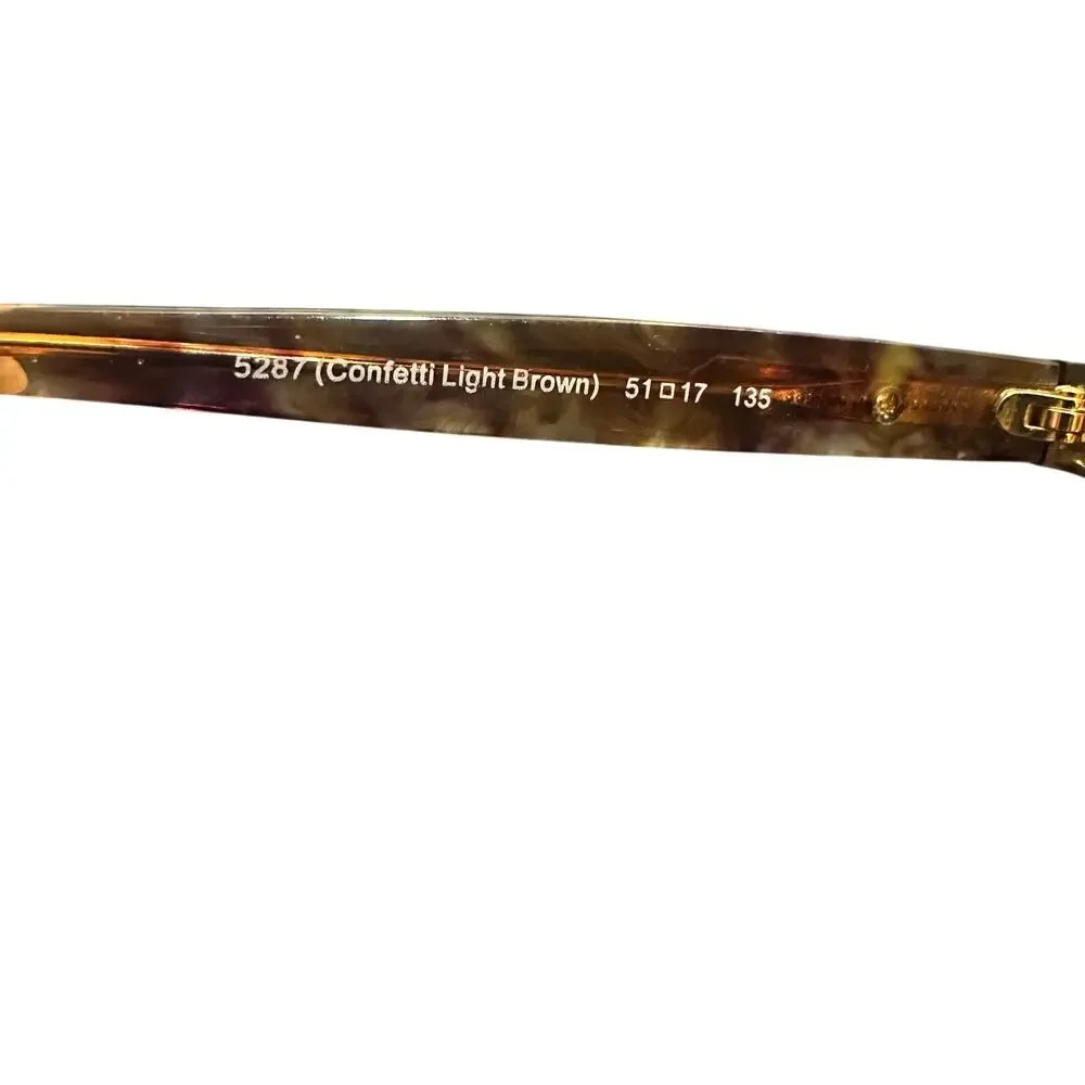 Coach HC6065 Eyeglasses Confetti Light Brown 5287 51mm Women’s Frames